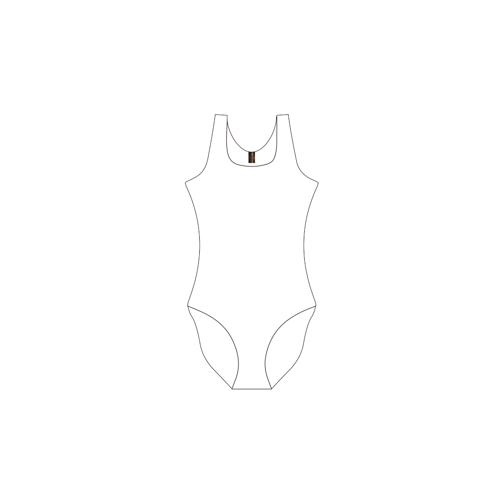 NUMBERS Collection Private Brand Tag on Women's One Piece Swimsuit (3cm X 5cm)