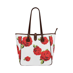 Fairlings Delight's Floral Luxury Collection- Red Rose Handbag 53086ia Classic Tote Bag (Model 1644)