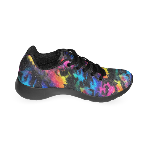 Tie Dye Rainbow Galaxy Women’s Running Shoes (Model 020)
