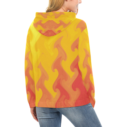 twin_flame All Over Print Hoodie for Women (USA Size) (Model H13)