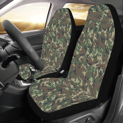 Forest Camouflage Pattern Car Seat Covers (Set of 2)