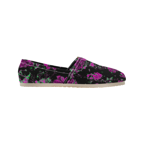 floral dreams 12 A by JamColors Women's Classic Canvas Slip-On (Model 1206)