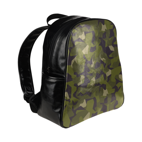 Swedish M90 woodland camouflage Multi-Pockets Backpack (Model 1636)