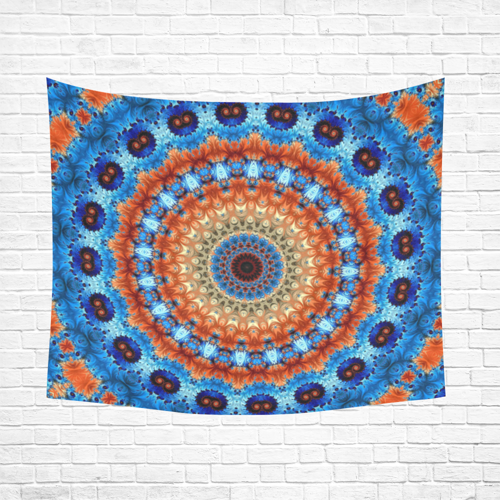 Kaleidoscope Cotton Linen Wall Tapestry 60"x 51"