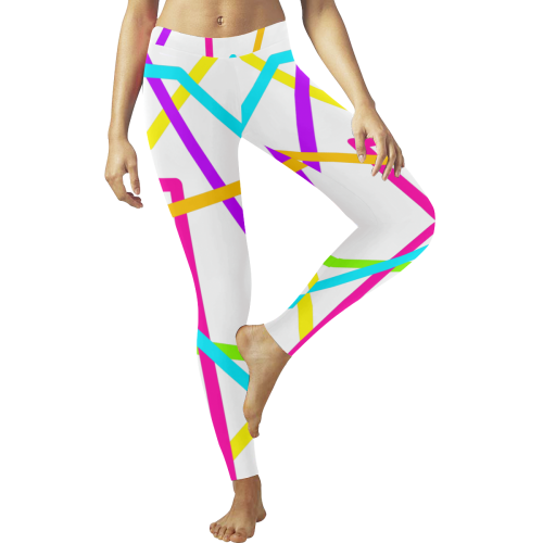 Colors Women's Low Rise Leggings (Invisible Stitch) (Model L05)