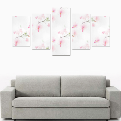 Pattern Orchidées Canvas Print Sets C (No Frame)