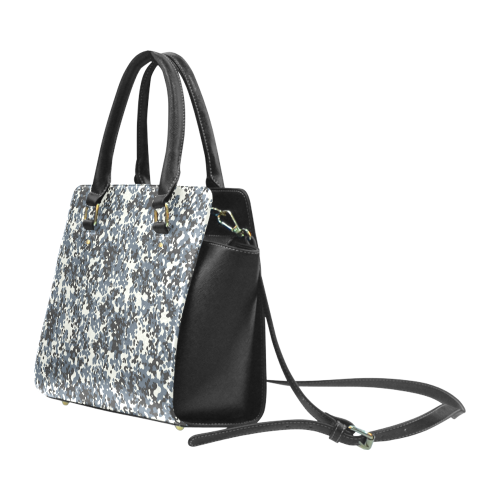 Urban City Black/Gray Digital Camouflage Classic Shoulder Handbag (Model 1653)