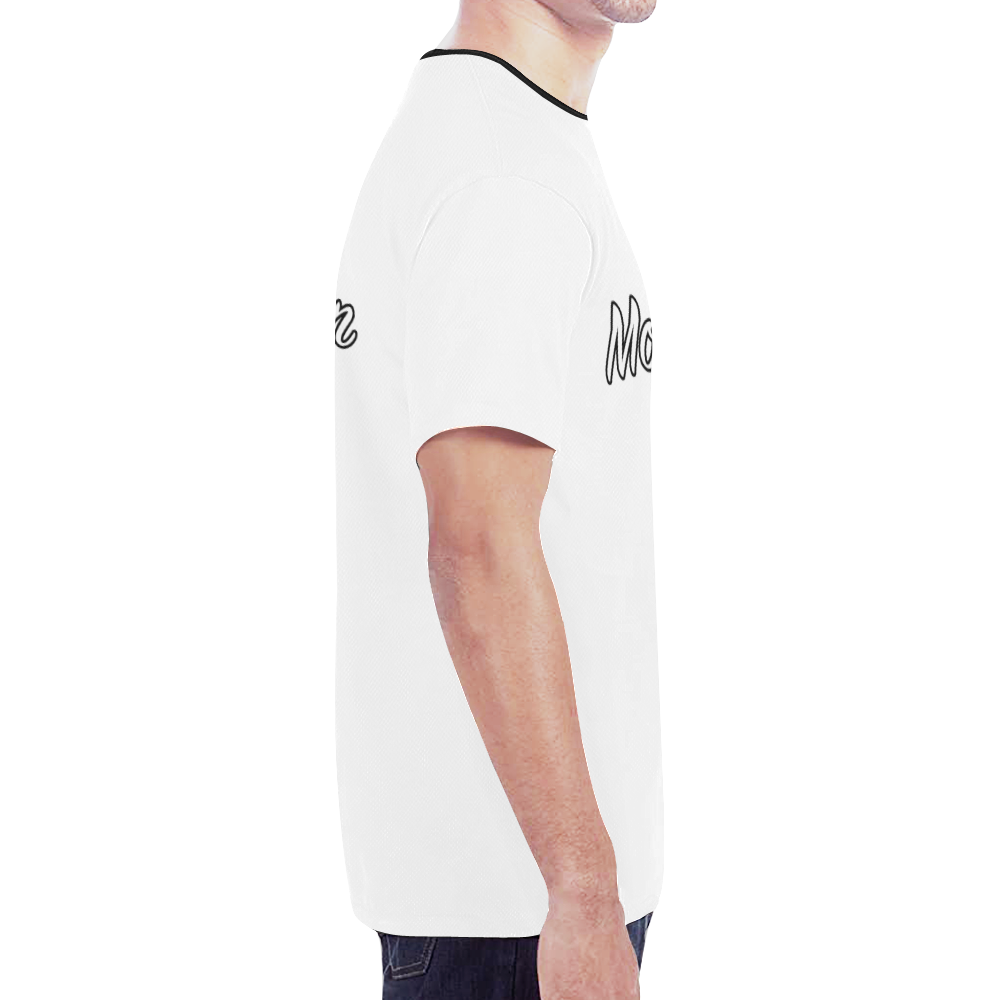 Motivation White/Black Color New All Over Print T-shirt for Men (Model T45)
