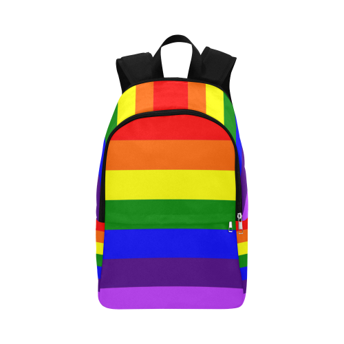 Rainbow Flag (Gay Pride - LGBTQIA+) Fabric Backpack for Adult (Model 1659)