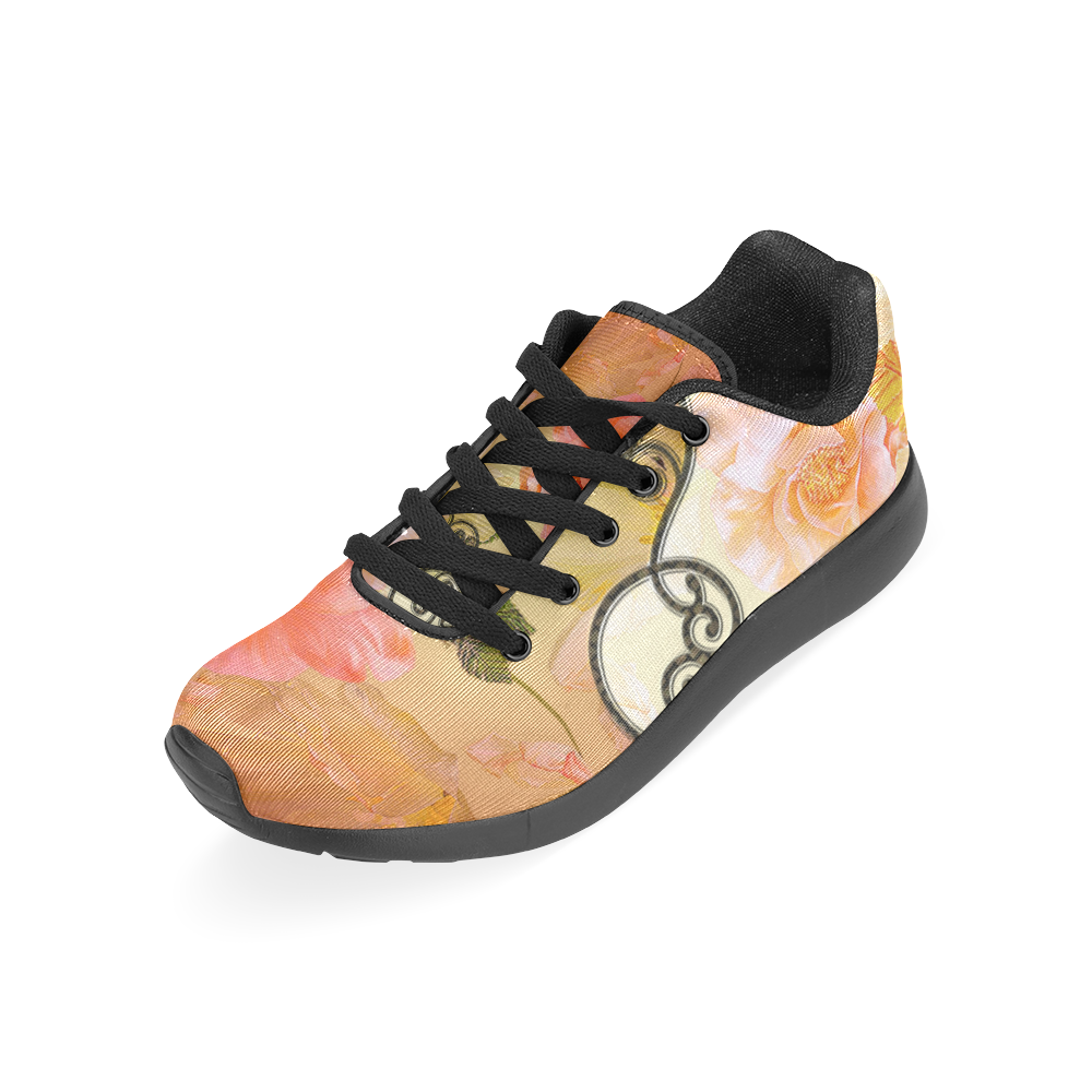 Beautiful flowers Men's Running Shoes/Large Size (Model 020)