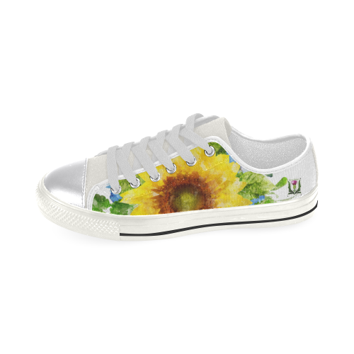 Fairlings Delight's Sunflower Bouquets Women's Kicks 53086Aa1 Canvas Women's Shoes/Large Size (Model 018)