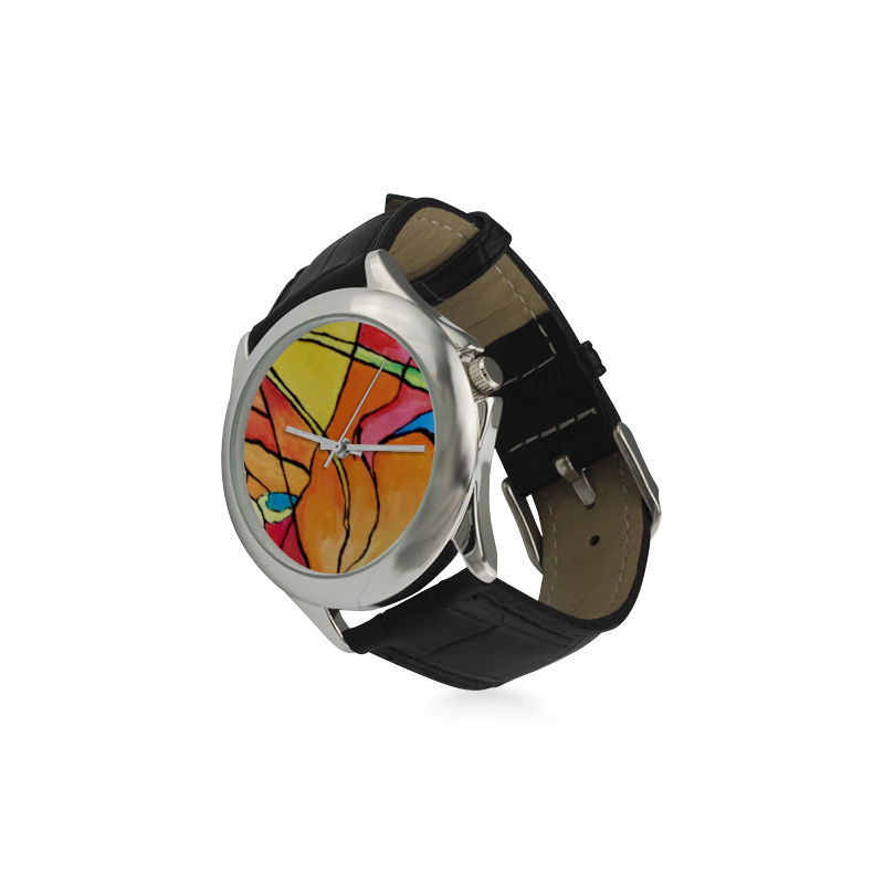 ABSTRACT Women's Classic Leather Strap Watch(Model 203)