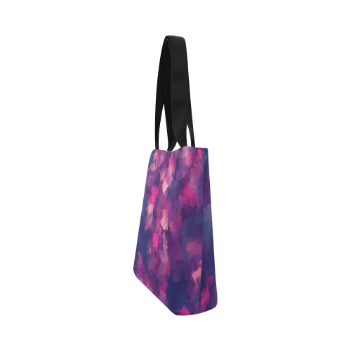 purple pink magenta cubism #modern Canvas Tote Bag (Model 1657)