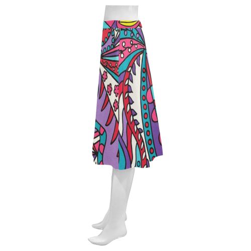 Tickled Mnemosyne Women's Crepe Skirt (Model D16)