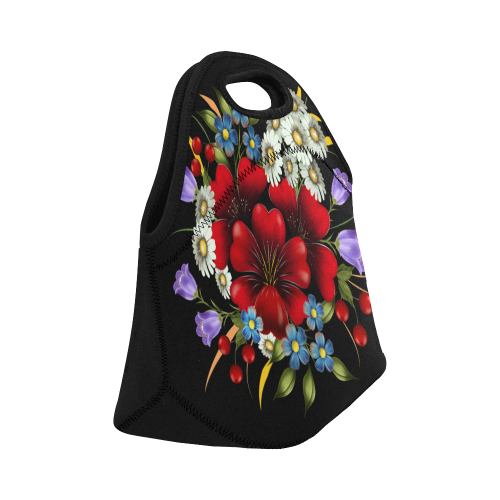 Bouquet Of Flowers Neoprene Lunch Bag/Small (Model 1669)