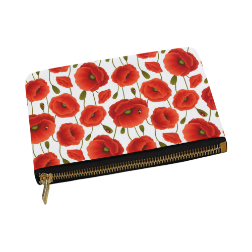 Poppy Pattern Carry-All Pouch 12.5''x8.5''