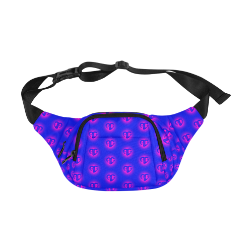 RG GLOW PATTERN PINK BLUE bag Fanny Pack/Small (Model 1677)