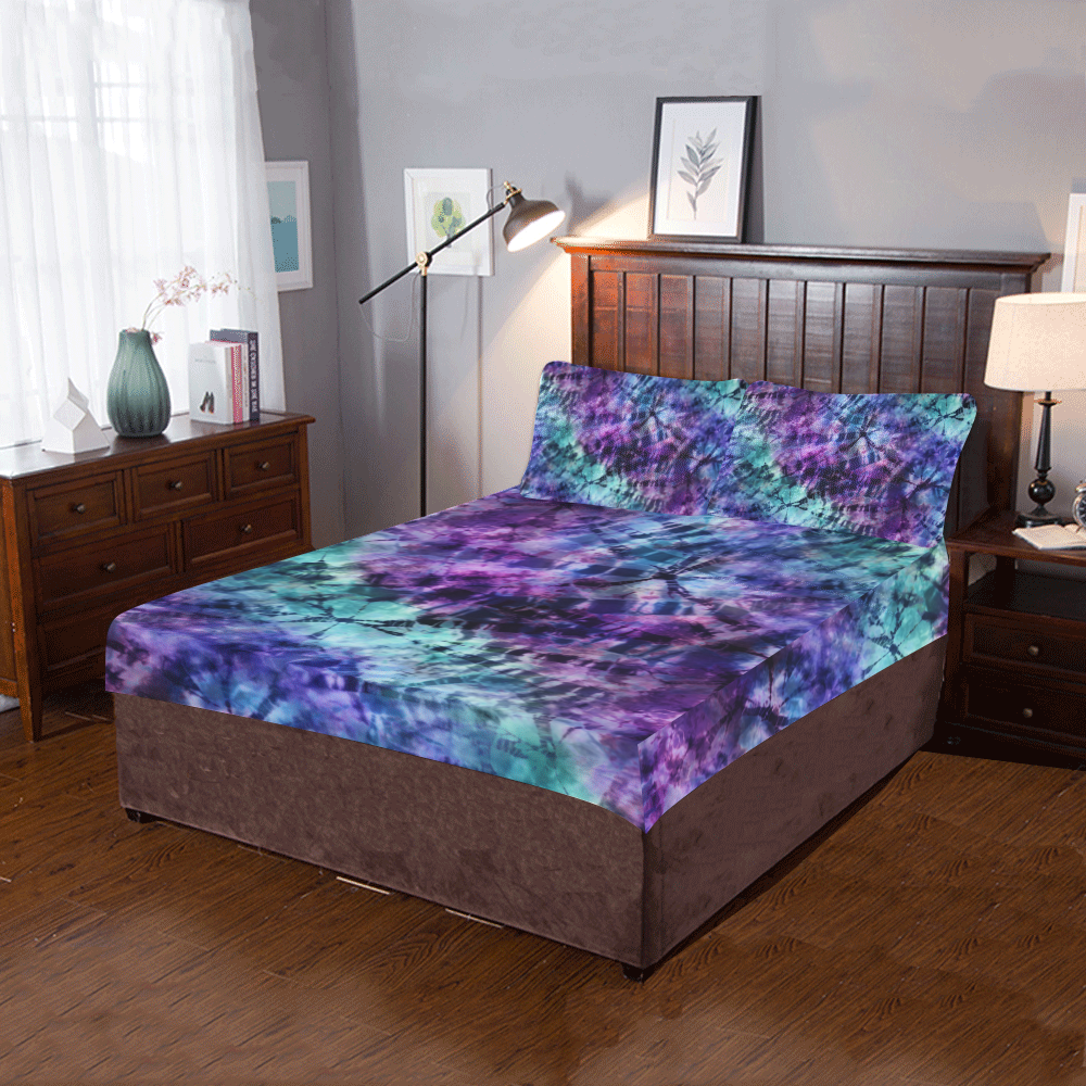 Midnight Tie Dye 3-Piece Bedding Set