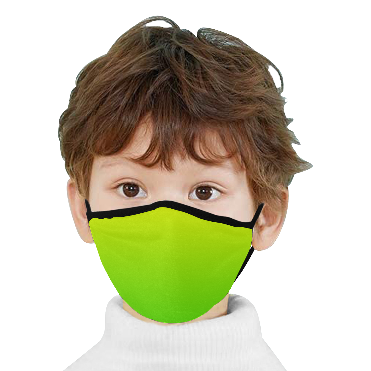 Yellow and Green Ombre Mouth Mask