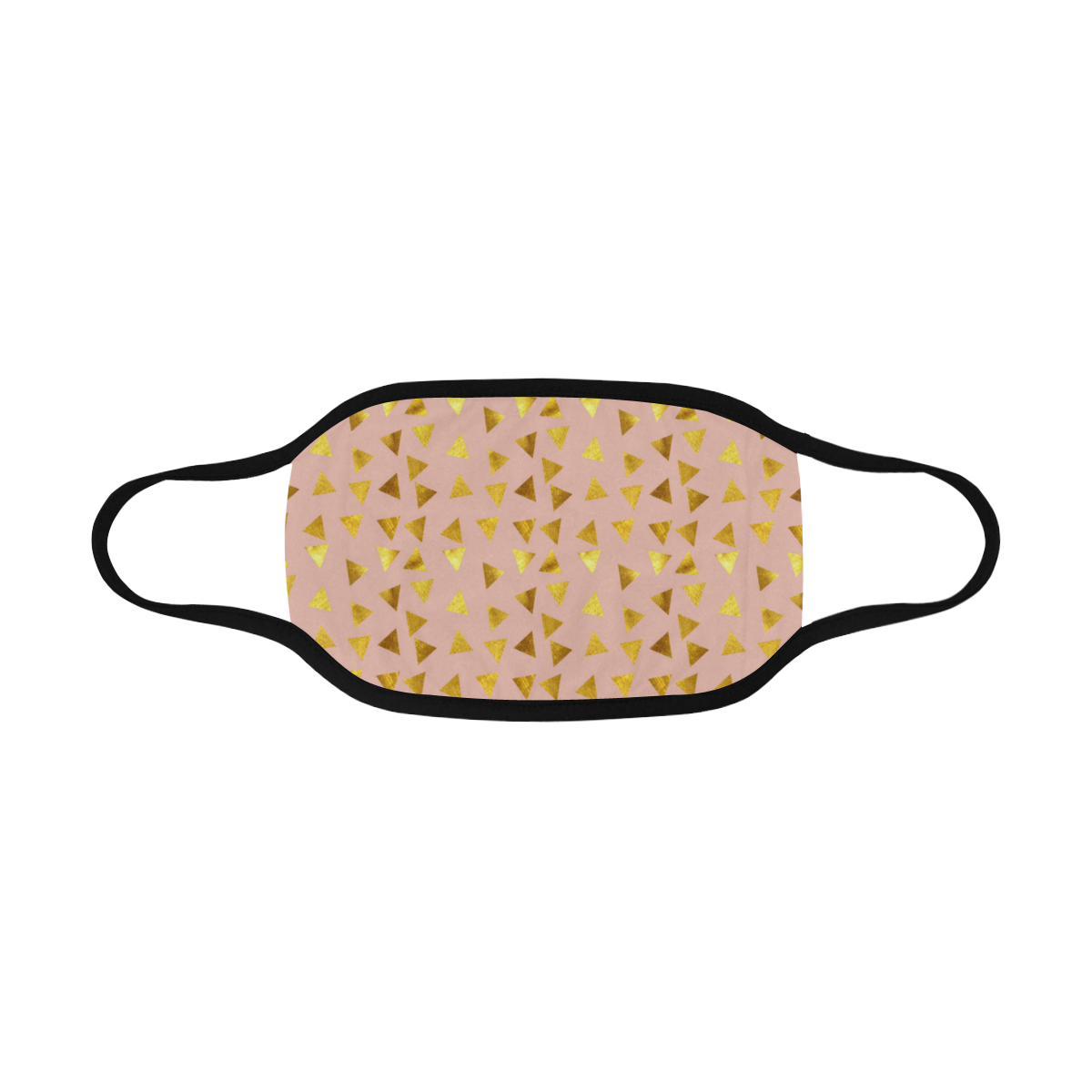 gold triangle pink Mouth Mask