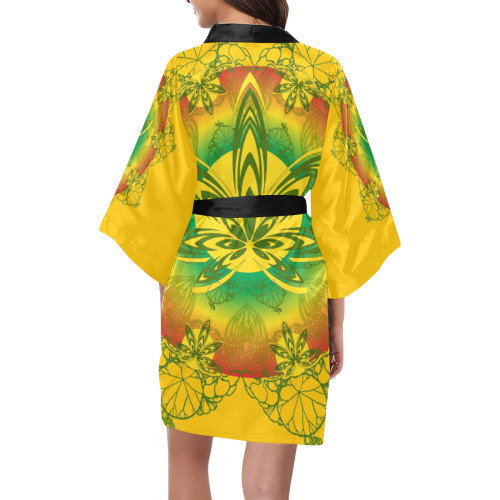 rasta nouveau yellow Kimono Robe