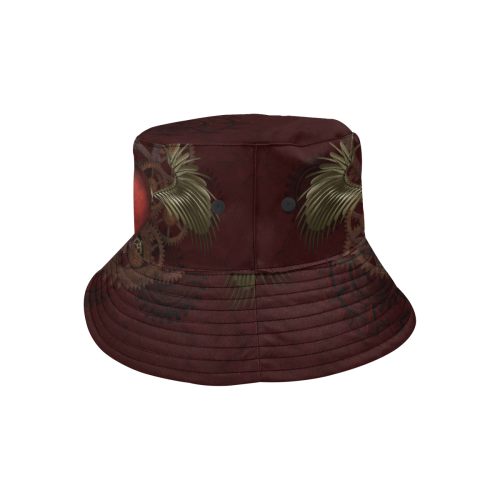 Fantastic Steampunk Heart Love All Over Print Bucket Hat