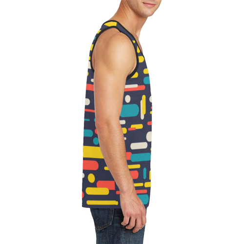 Colorful Rectangles Men's All Over Print Tank Top (Model T57)