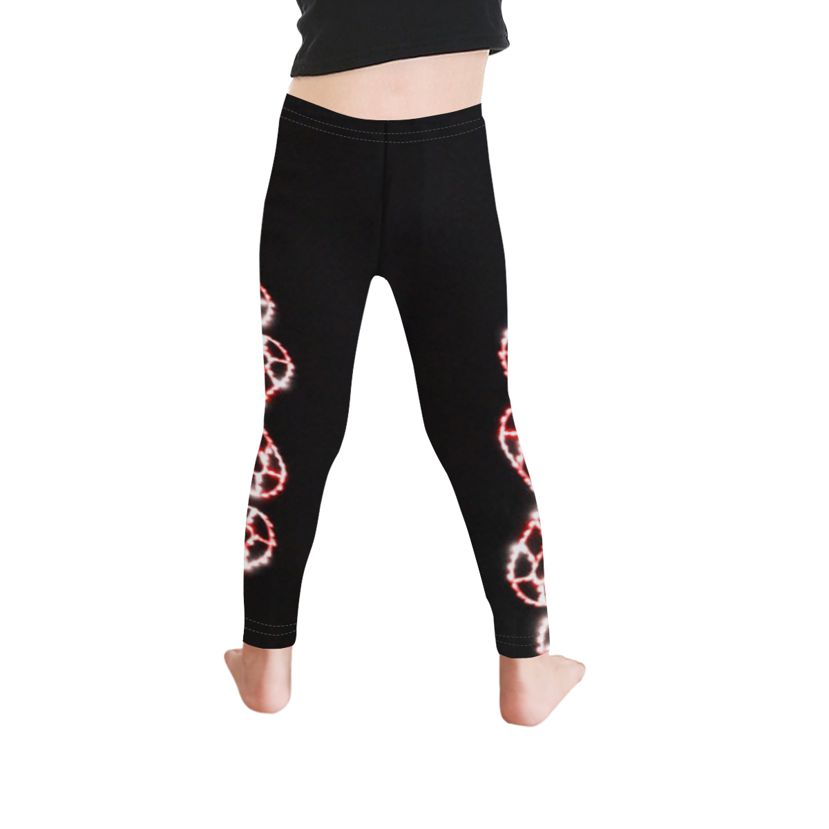 CANDY CANES Kid's Ankle Length Leggings (Model L06)