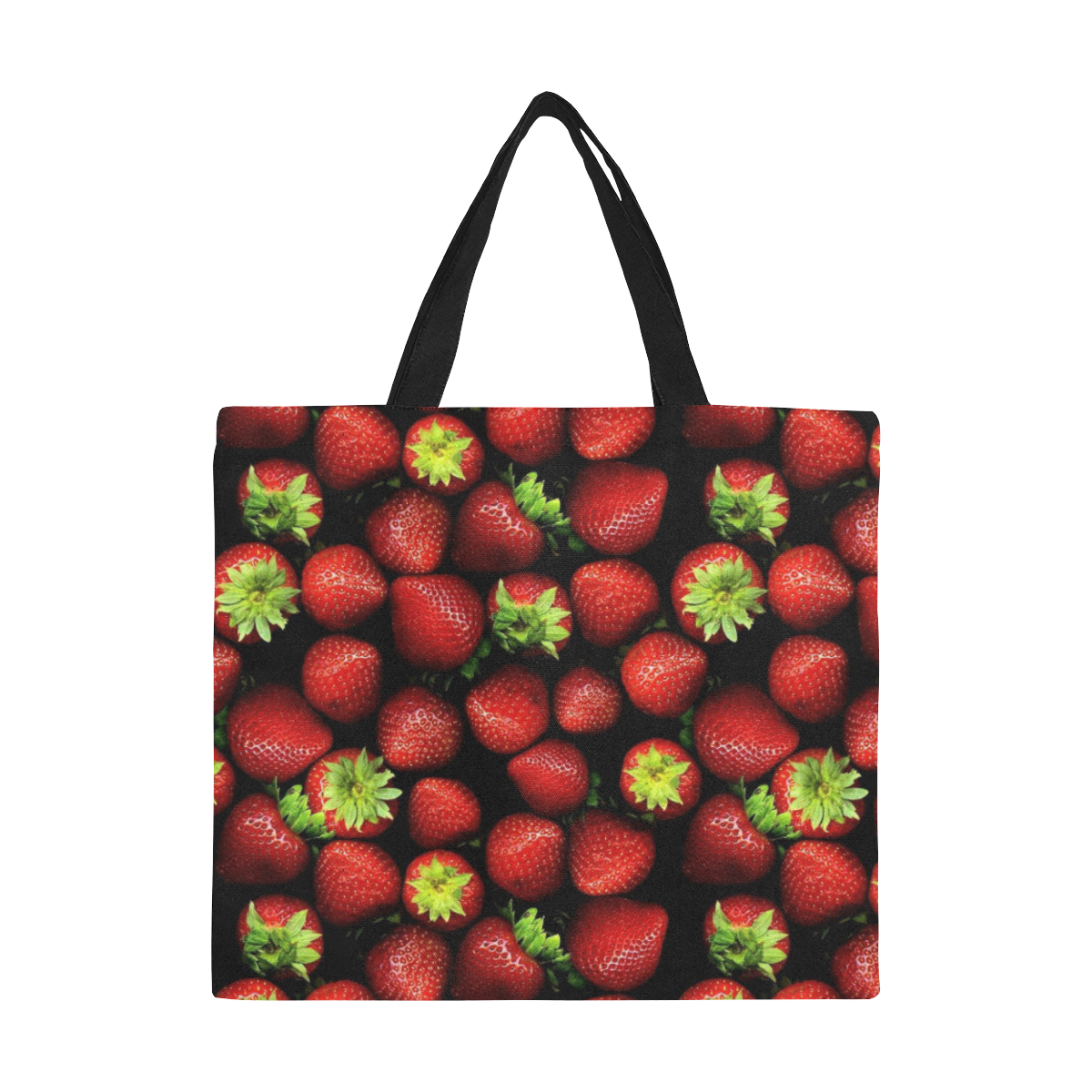 Strawberry by Artdream All Over Print Canvas Tote Bag/Large (Model 1699)