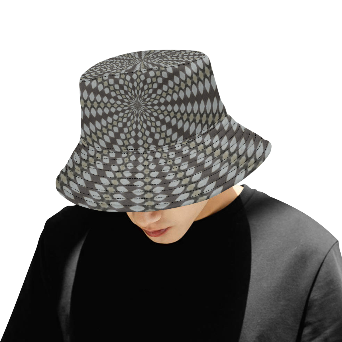 DEEP C All Over Print Bucket Hat for Men