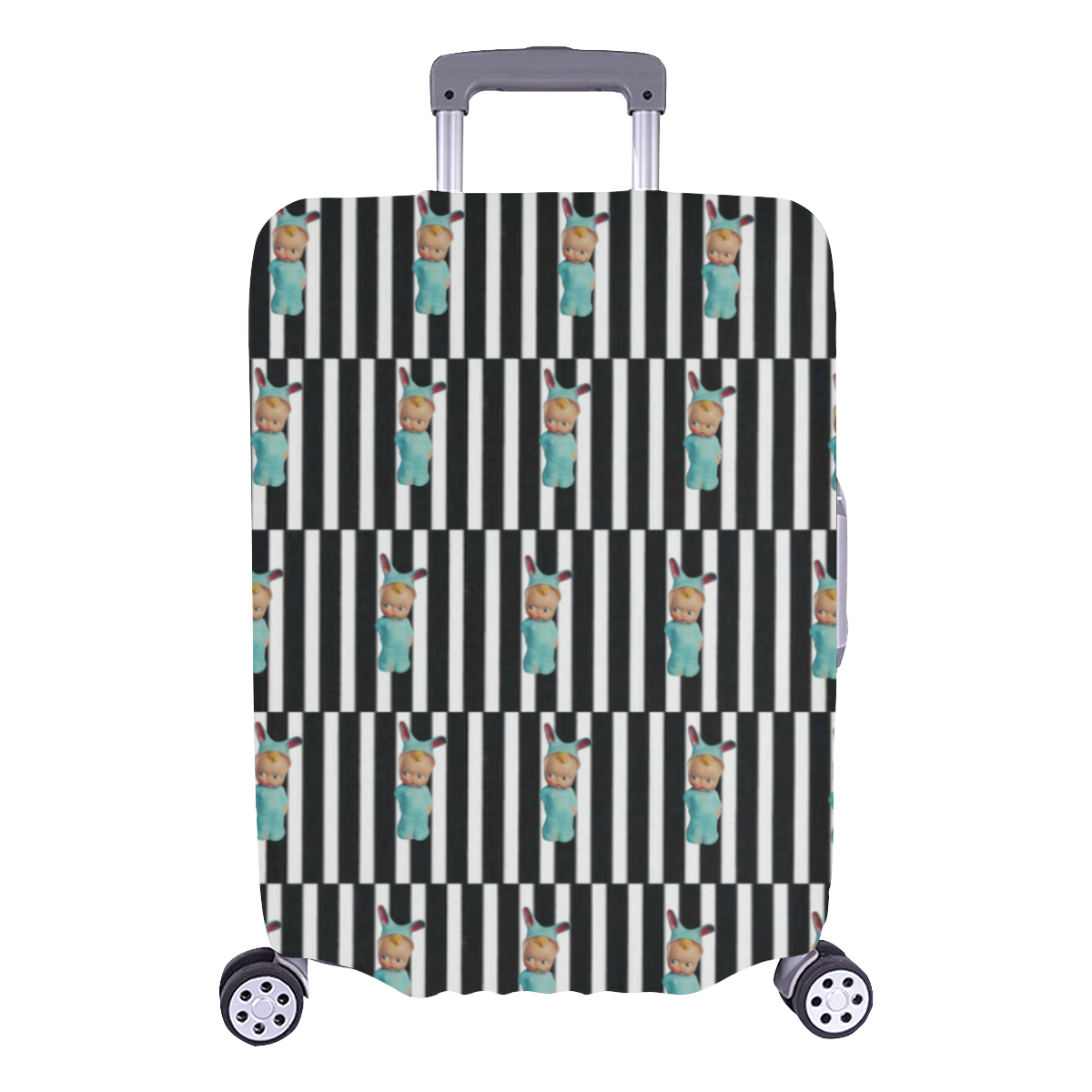 Bunny Boy Luggage Cover/Large 26"-28"