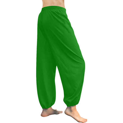 color green Women's All Over Print Harem Pants (Model L18)