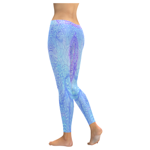 waterfall 3 Women's Low Rise Leggings (Invisible Stitch) (Model L05)