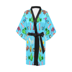Fishes Kimono Robe