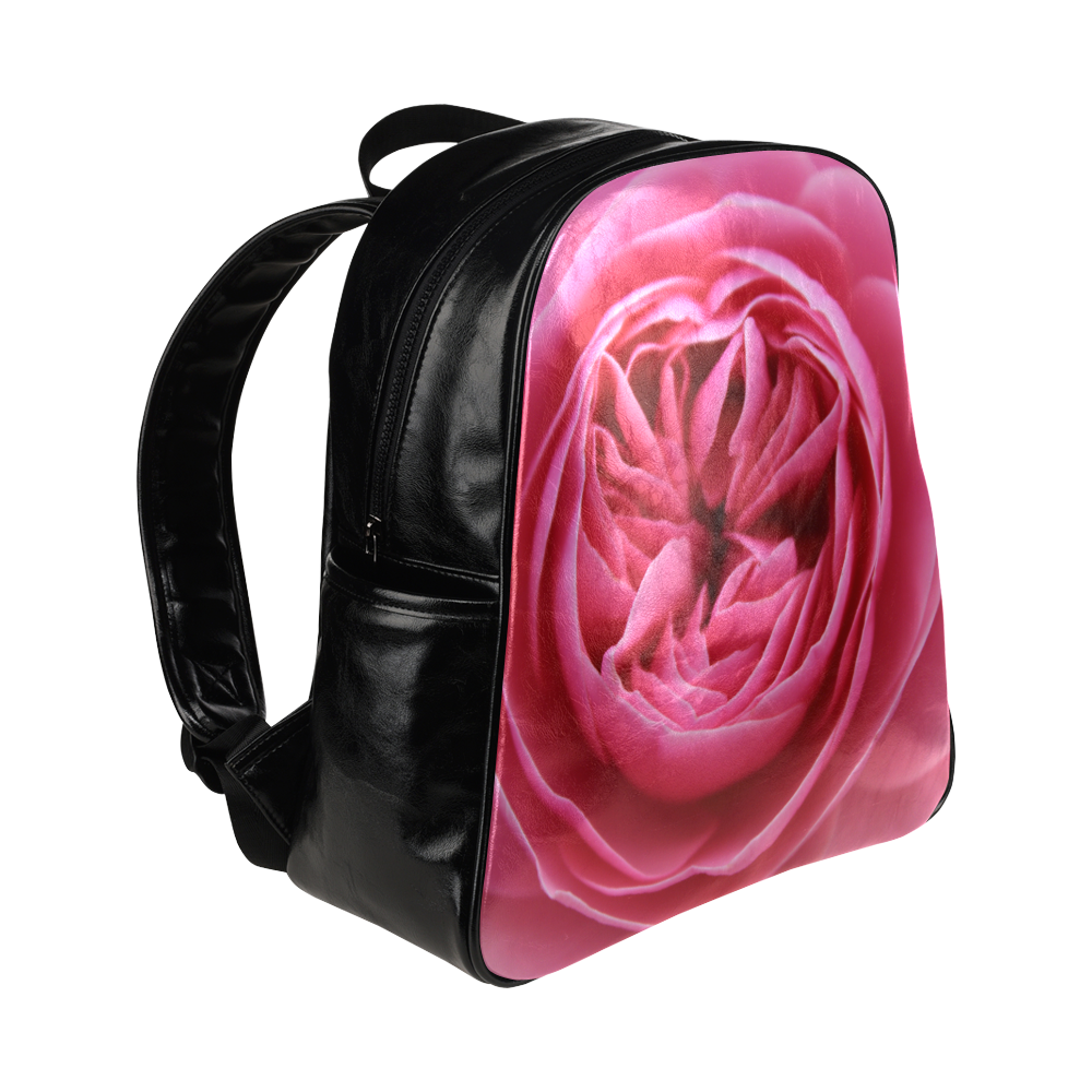 Rose Fleur Macro Multi-Pockets Backpack (Model 1636)