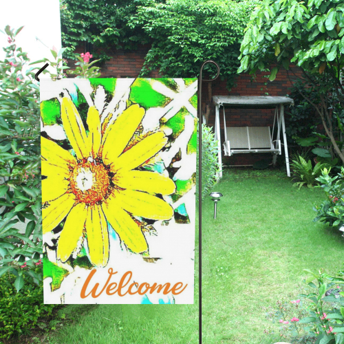 Black-Eyed Susan Welcome Garden Flag 28''x40'' （Without Flagpole）
