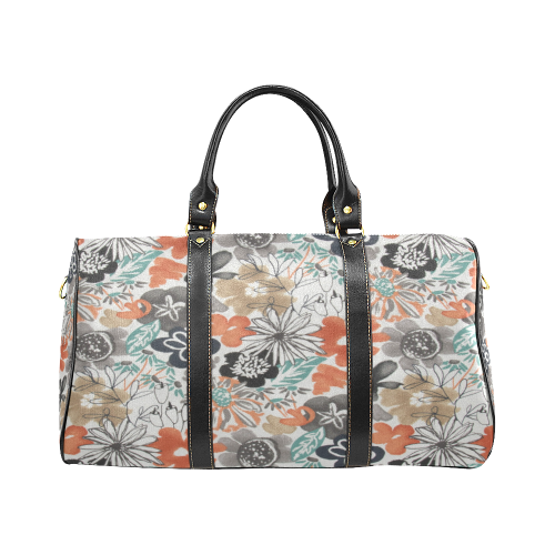 Summer Floral New Waterproof Travel Bag/Small (Model 1639)