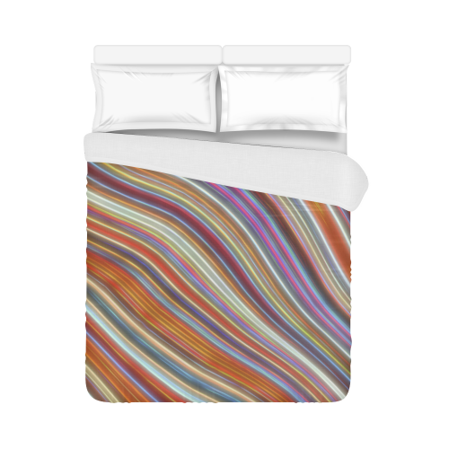 Wild Wavy Lines 16 Duvet Cover 86"x70" ( All-over-print)