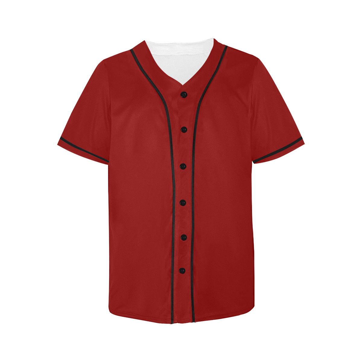 color dark red All Over Print Baseball Jersey for Women (Model T50)
