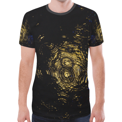 Sun Ripple New All Over Print T-shirt for Men/Large Size (Model T45)