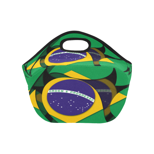 The Flag of Brazil Neoprene Lunch Bag/Small (Model 1669)