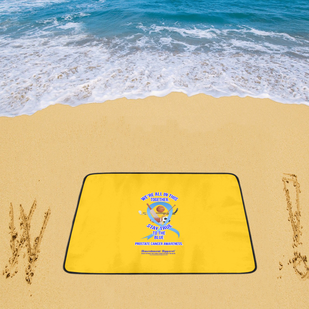 Prostate-Cancer Awareness Beach Mat 78"x 60"