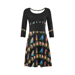 All the Birds and Roses and Creepy Valentine 3/4 Sleeve Sundress (D23)