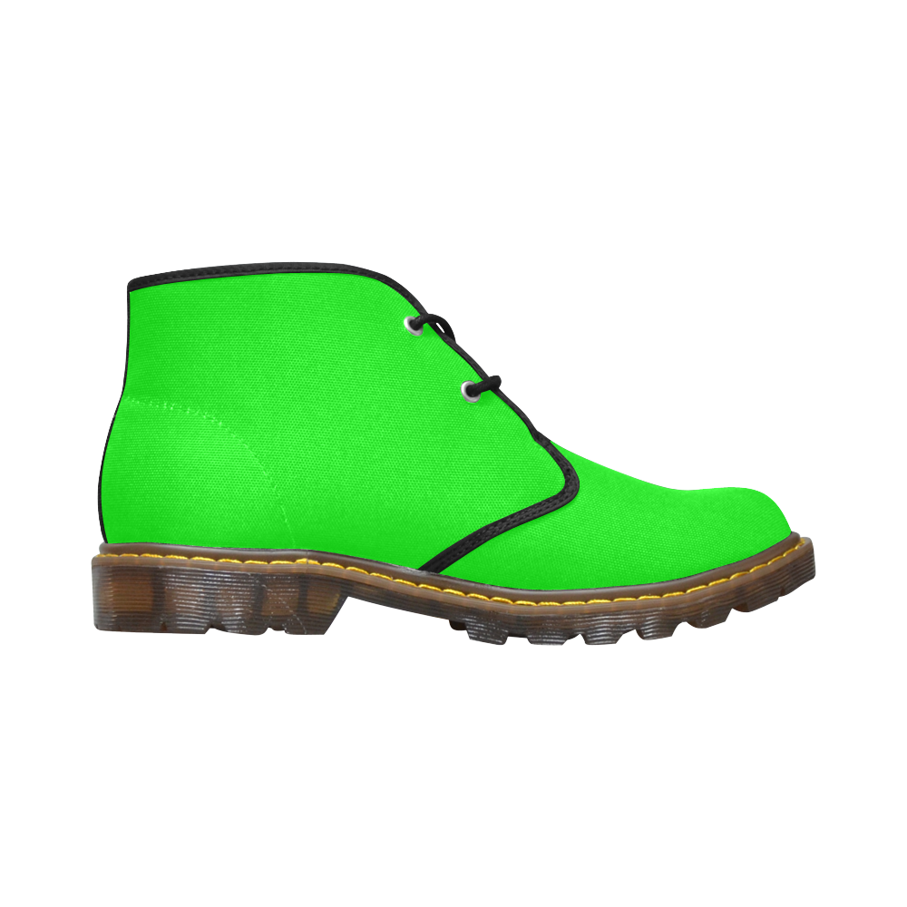 Green Women's Canvas Chukka Boots (Model 2402-1)