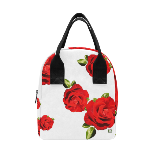 Fairlings Delight's Floral Luxury Collection- Red Rose Zipper Lunch Bag 53086b Zipper Lunch Bag (Model 1689)