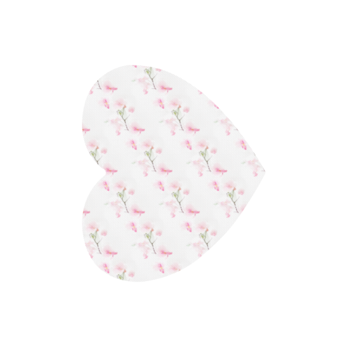 Pattern Orchidées Heart-shaped Mousepad