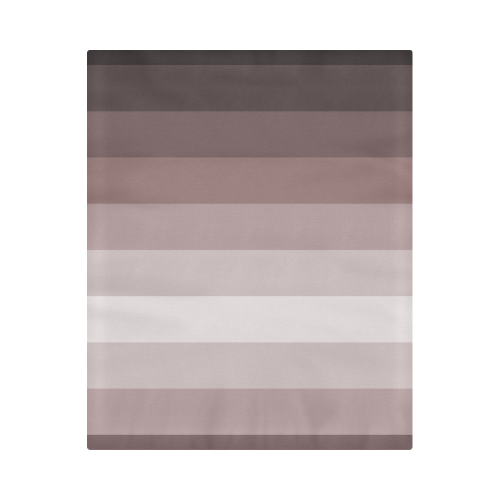 Grey multicolored stripes Duvet Cover 86"x70" ( All-over-print)