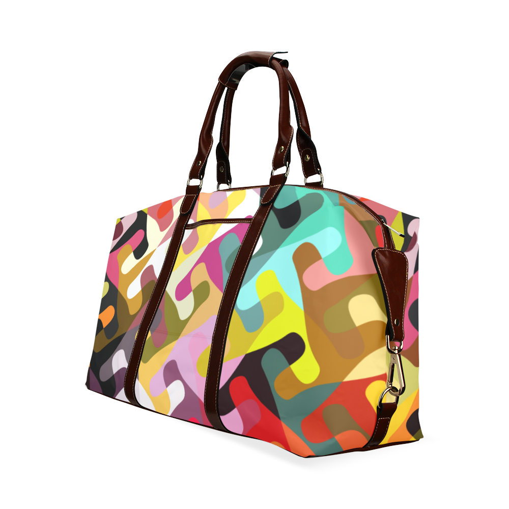 Colorful shapes Classic Travel Bag (Model 1643) Remake