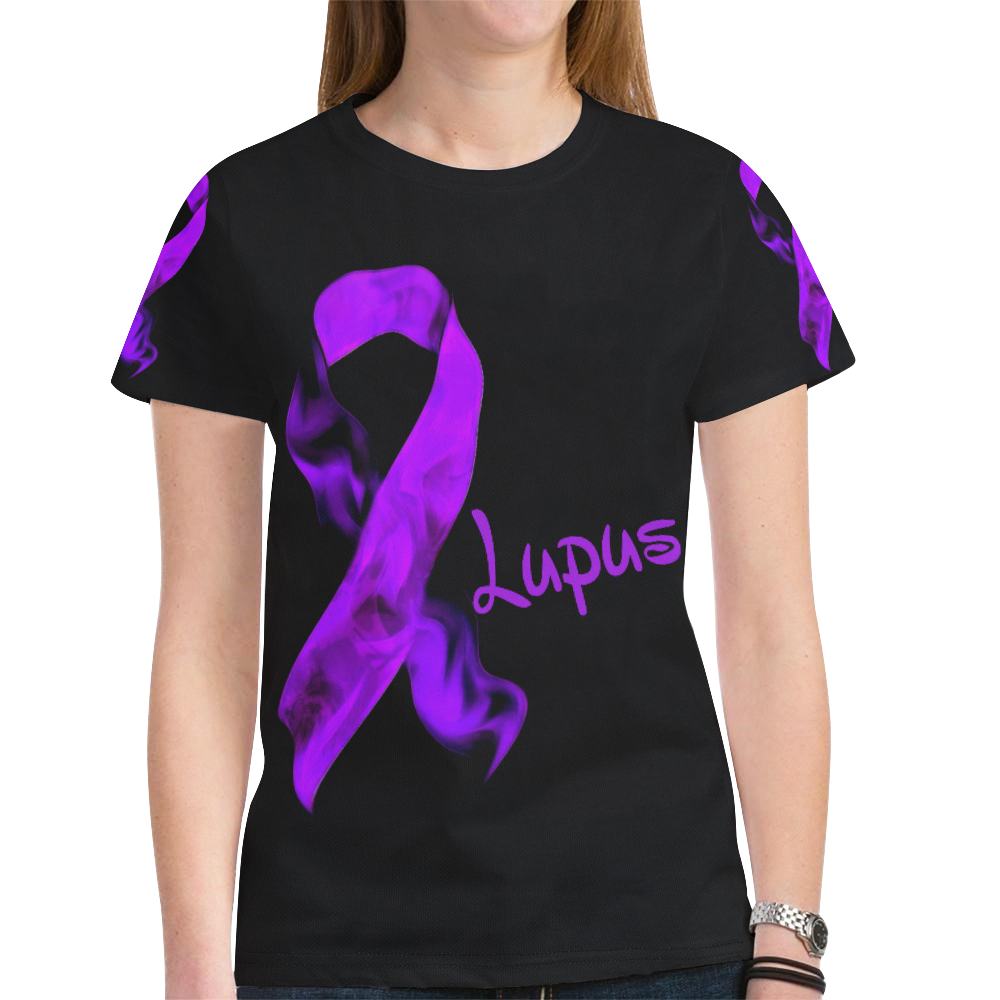 Lupus awareness New All Over Print T-shirt for Women (Model T45)