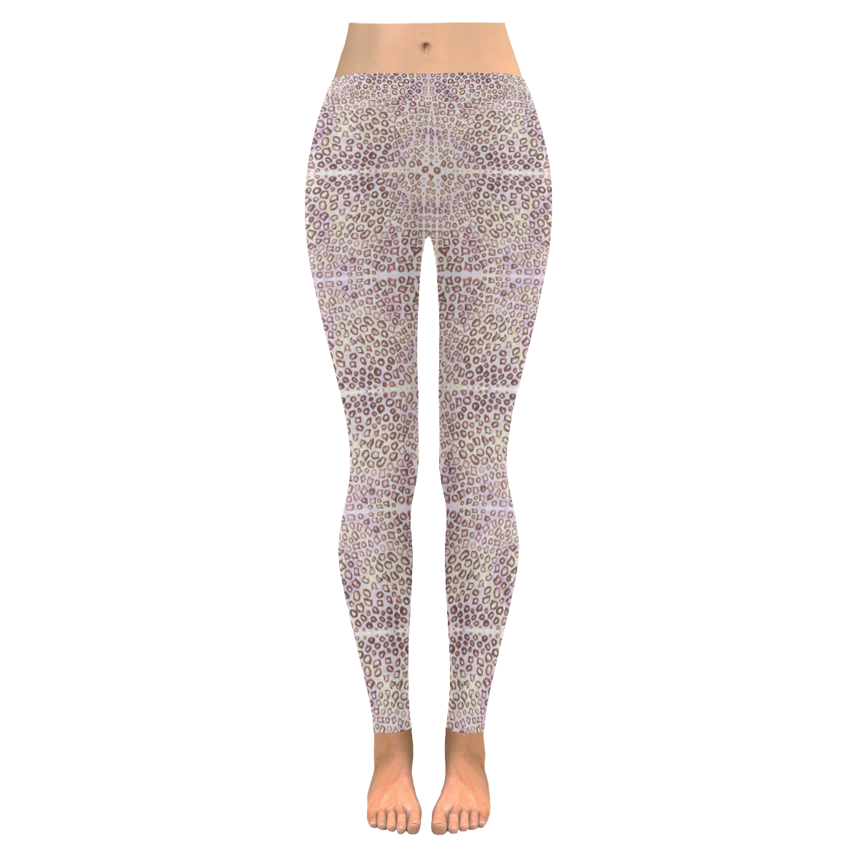 Leopard Skin leggings from Painting Women's Low Rise Leggings (Invisible Stitch) (Model L05)